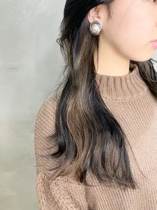 ロング カラー ブリーチなし透明感カ ラー×韓国ヘア♡ヒデのヘアスタイル