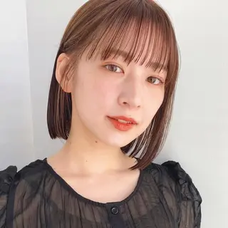 ミディアム カラー 🌱小顔ヘア/ボブ ミディアム/双葉🌱のヘアスタイル