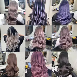 ロング カラー ヘアアレンジ 魅力引き出しヘア🐾 るくものヘアスタイル