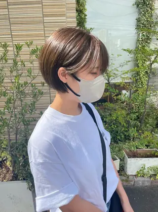 ショート カラー 鶴岡で縮毛矯正なら お任せ！ハヤシナオミのヘアスタイル