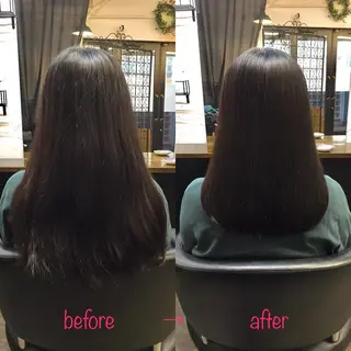 ロング 縮毛矯正&髪質改善 MAILHAIRのヘアスタイル
