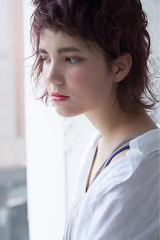 ショート カラー パーマ キッズ マツエク・マツパ レイヤー＆カラー 人気美容師倉崎涼のヘアスタイル