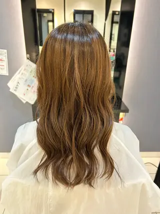 セミロング ヘアアレンジ ma'amZee(マアムジー)明大前所属・やまもと なつみのヘアスタイル