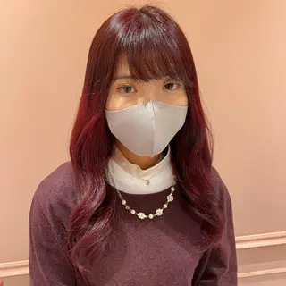 ロング カラー MOE🐈‍⬛🎀 エクステ/ワンホンのヘアスタイル