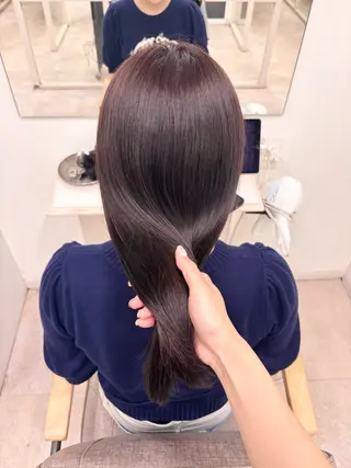 セミロング ヘアアレンジ🪽🎀 艶カラー/天王寺のヘアスタイル