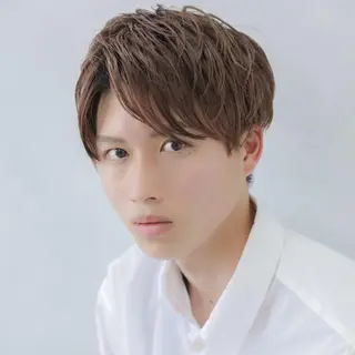 ショート カラー パーマ メンズ Mens salon ANDYのヘアスタイル
