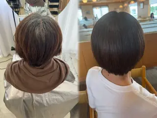 ショート カラー Agu hair 粉河のヘアスタイル