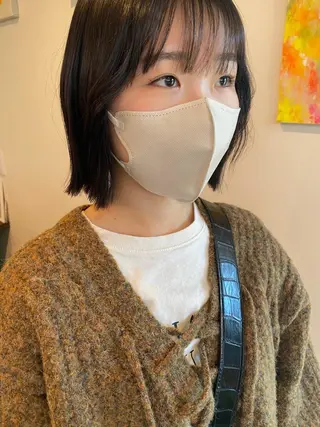 ミディアム カラー 桑原 菜摘のヘアスタイル