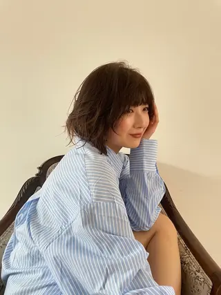 ショート カラー ルカ/ レイヤーカット🍓のヘアスタイル
