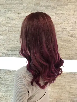 ロング カラー 韓国/インナーカラー 🍑YUI🍑のヘアスタイル