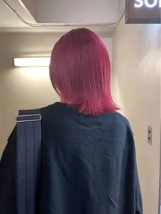 ミディアム カラー 安部佑哉/ハイトーン /レイヤー/グランジのヘアスタイル