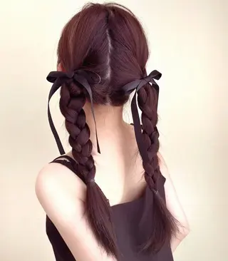 ロング カラー 【arc】Ruri コテ巻き風パーマのヘアスタイル