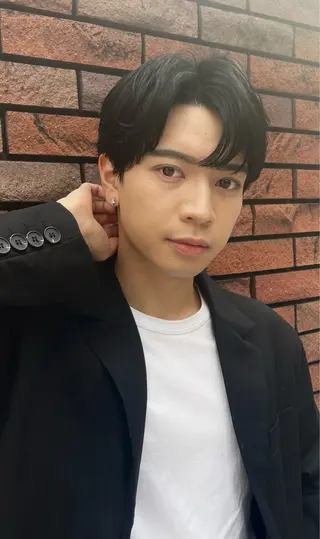 パーマ メンズ 波巻きスパイラル 近藤剛　浦和のヘアスタイル