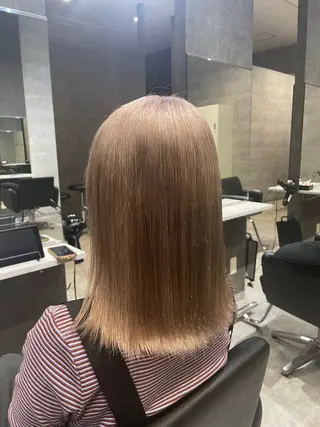 ミディアム カラー saho .のヘアスタイル