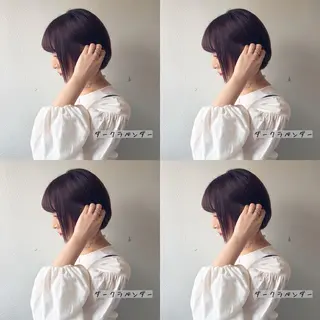 ミディアム カラー しゅうさん🍝 麻田秀太郎のヘアスタイル