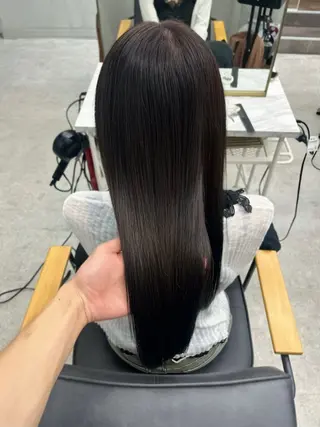 ロング 新宿📍韓国ヘア 🇰🇷透明感カラーのヘアスタイル