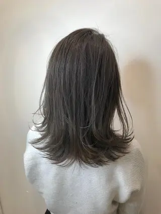 ミディアム カラー 酸性ストレート/ブリ ーチなし/中村 匠のヘアスタイル