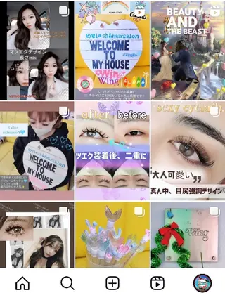 マツエク・マツパ ウイング美容室 eyelash&hair所属・eyelash Wingのマツエク・マツパデザイン