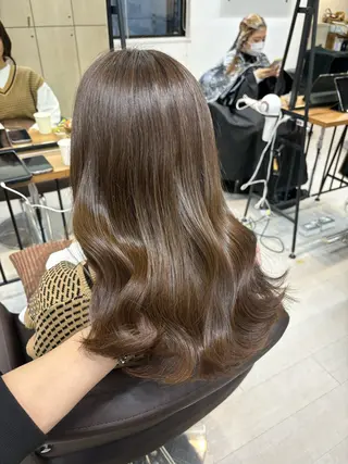 ロング I S所属・🌿透明感カラー 縮毛矯正✨かずきのヘアスタイル