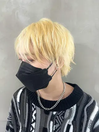 ショート カラー レイヤーカットとハイ トーン/HIROKIのヘアスタイル