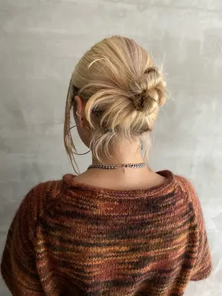 ミディアム ヘアアレンジ デザインカラー❤︎ イシイレイのヘアスタイル