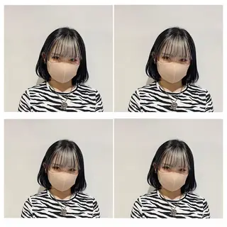 セミロング カラー ヘアアレンジ 竹内啓太 ボブのヘアスタイル