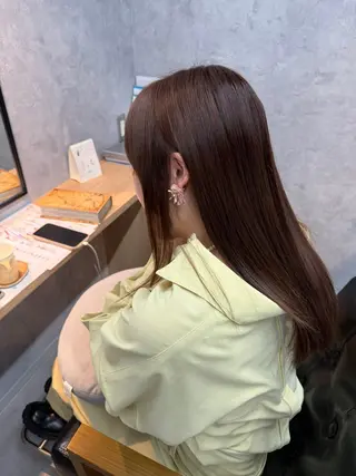 セミロング motoトップカラー リスト/ブリーチカラのヘアスタイル