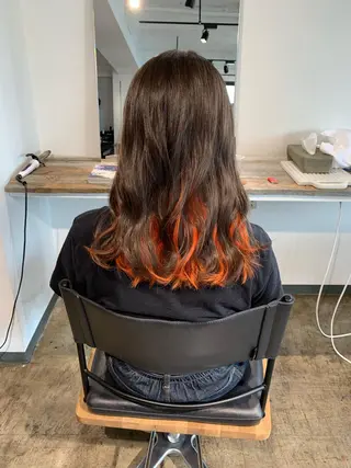 セミロング カラー 🌈ディレクター🌈 徳松優希のヘアスタイル