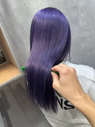 ロング カラー CS made by SHACHU栄店所属・透明感/ブリーチ縮毛 /髪質改善/星野純一のヘアスタイル