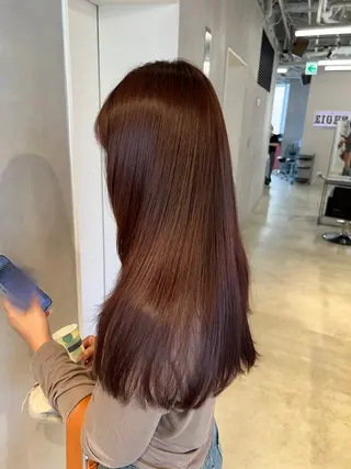ロング 【髪質改善/縮毛矯正 /カラー】ホサカのヘアスタイル
