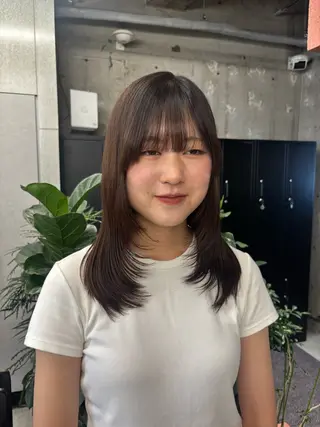 セミロング ほらぐち るいのヘアスタイル
