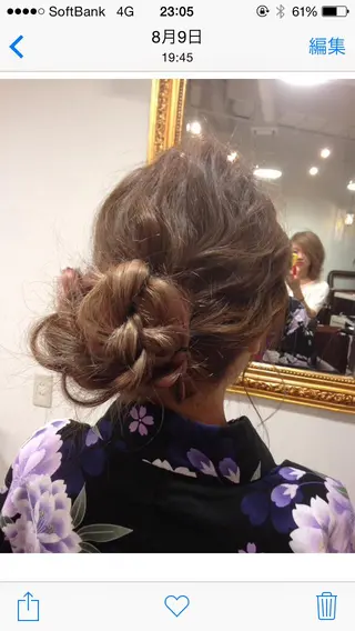 セミロング ロング カラー ヘアアレンジ 韓国♡ワンホン系 ♡YURIのヘアスタイル