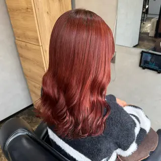 セミロング 透明感カラー/パーマ 🌀アオノのヘアスタイル