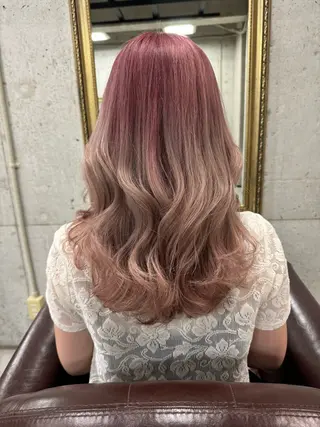 セミロング カラー 福岡 拓実のヘアスタイル