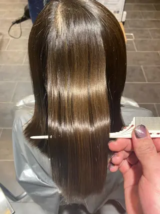 ミディアム パーマ 尾崎 優也のヘアスタイル