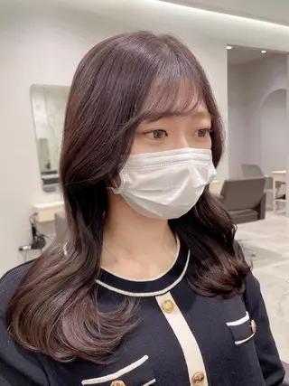 ロング カラー パーソナルカラー 藤本夢のヘアスタイル