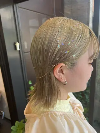 ミディアム ヤマダレナ/個室/ 透明感艶カラー😽✨のヘアスタイル