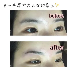 セミロング カラー パーマ ヘアアレンジ ネイル マツエク・マツパ 眉毛サロン DUAL 恵比寿の眉毛・アイブロウイメージ