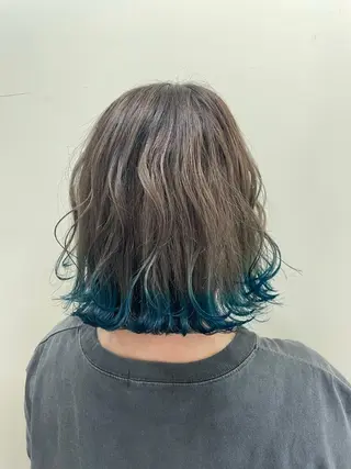 ミディアム カラー WEST OLAND加藤圭介のヘアスタイル