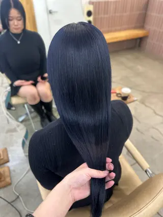 ロング カラー ハイトーン/ウルフ /エクステ/ましろのヘアスタイル