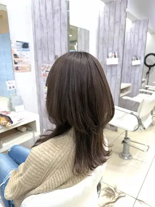 セミロング カラー 🤎ベージュカラー/ 髪質改善/山岸🤎のヘアスタイル