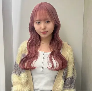 ロング カラー ガーリーネイル hiroka🩰🎀のネイルデザイン