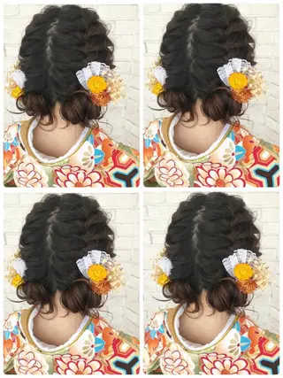 ヘアアレンジ 白髪ぼかしハイライト 着付けヘアアレンジのその他イメージ