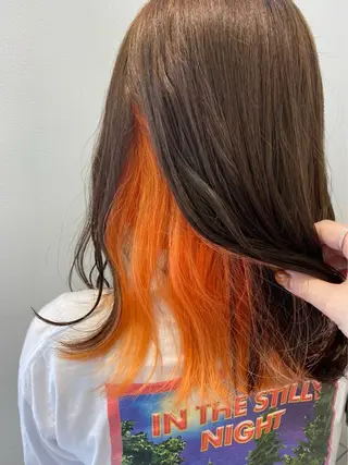 ミディアム カラー 平良 那生のヘアスタイル