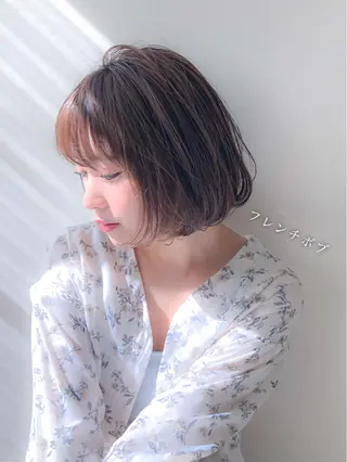 ショート カラー 顔周りレイヤー/ボブ 銀座✨中野まさひろのヘアスタイル