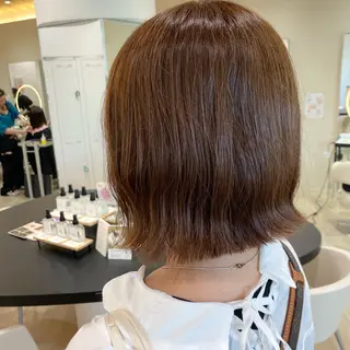 ミディアム カラー 垢抜け/レイヤー/ ハイトーン/アスナのヘアスタイル