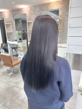 ロング 縮毛矯正✖髪質改善 仁木伸明のヘアスタイル