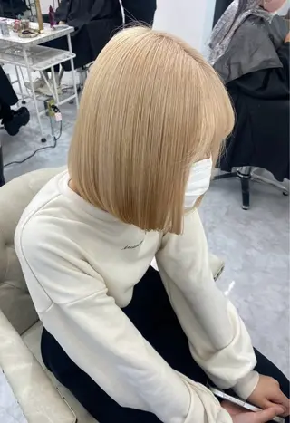 カラー ⭐️ハイトーン⭐️ 💕SAKURA💕のヘアスタイル