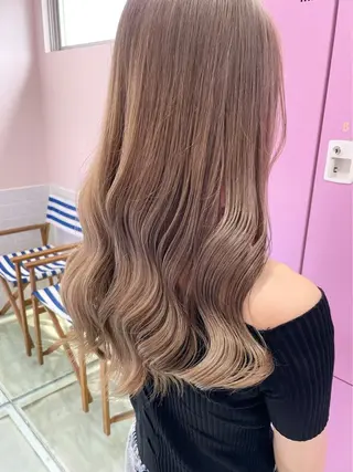 ロング カラー 透明感艶カラー 💛MAHO💛のヘアスタイル