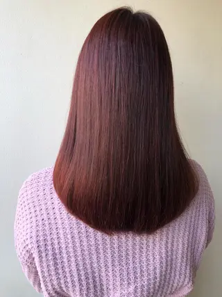 セミロング カラー ヘアアレンジ 🌻韓国風ヘア🌻 ✨🌷ナナコ🌷のヘアスタイル